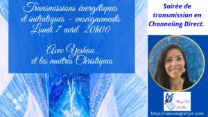 atelier de transmission énergétique et initiatique en channeling direct en visio par Vanessa Canal Energéticienne Gardienne des Naissances à Vannes