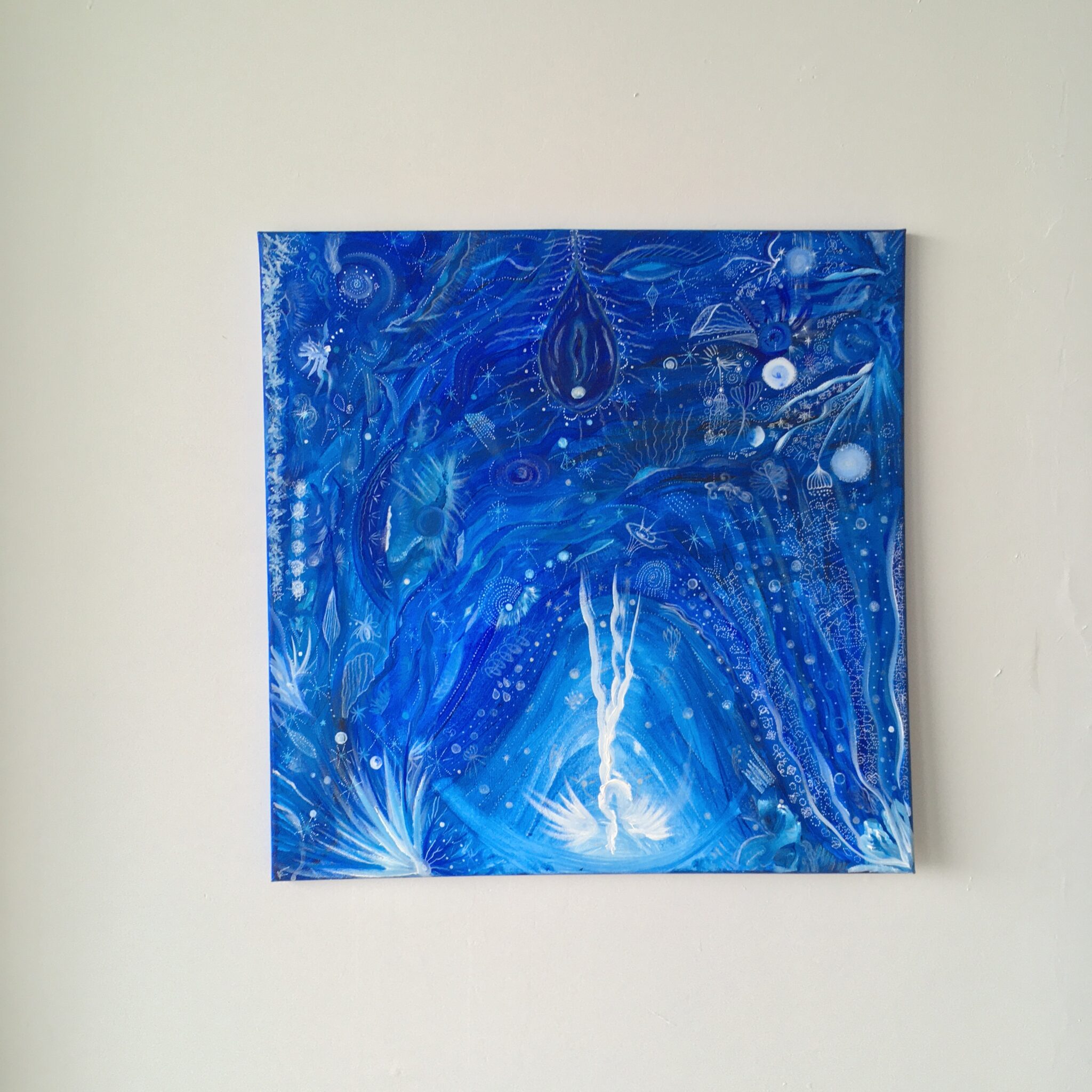 "Eaux cosmiques" Dim 50x50cm